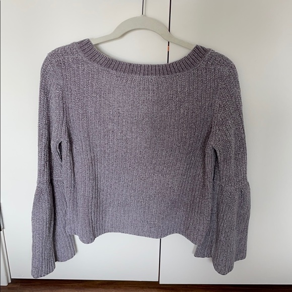 NWOT purple cropped sweater - Picture 5 of 5
